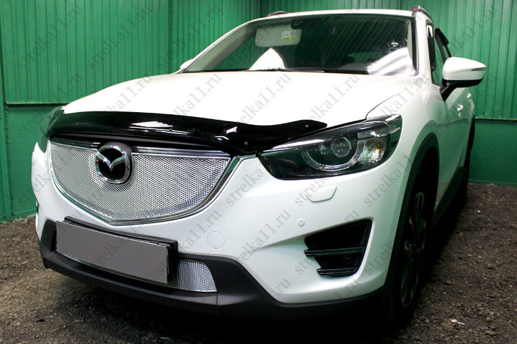 Сетка защитная в бампер Premium хром Strelka Mazda CX-5 2012-2017 13077