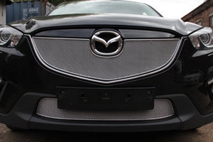 Сетка защитная в бампер Premium хром Strelka Mazda CX-5 2012-2017 ― Auto-Clover