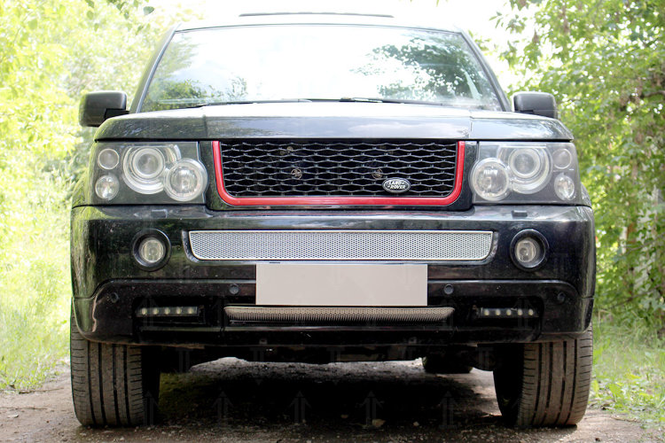 Сетка защитная в бампер Premium хром Strelka Land Rover Range Rover Sport 2005-2012 13061