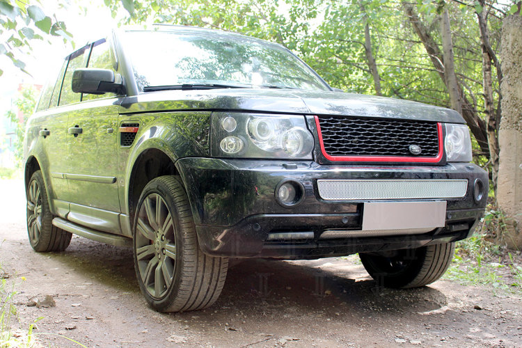 Сетка защитная в бампер Premium хром Strelka Land Rover Range Rover Sport 2005-2012 13061