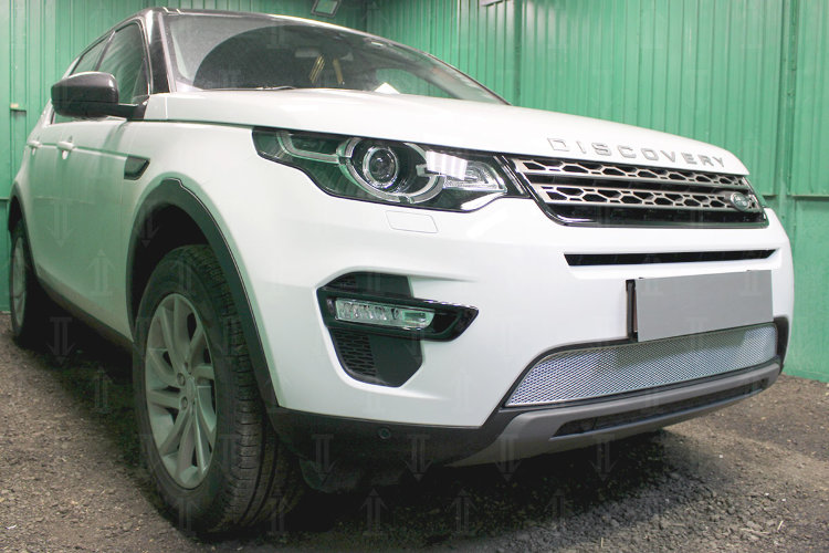 Сетка защитная в бампер Premium хром Strelka Land Rover Discovery Sport 2015-2019 no.6250