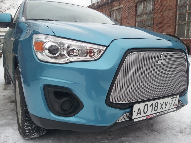 Сетка защитная в бампер Premium хром Strelka Mitsubishi ASX 2010-2019 12983