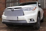 Сетка защитная в бампер Premium хром Strelka Toyota Highlander 2014-2019