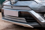 Сетка защитная в бампер Premium хром Strelka Toyota RAV4 2013-2019