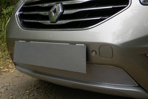 Сетка защитная в бампер Premium хром Strelka Renault Koleos 2007-2015 ― Auto-Clover