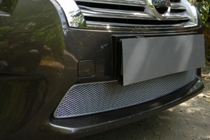 Сетка защитная в бампер Premium хром Strelka Nissan Teana 2013-2019 ― Auto-Clover