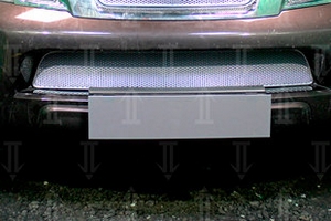 Сетка защитная в бампер Premium хром Strelka Nissan Pathfinder 2004-2013 ― Auto-Clover