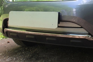 Сетка защитная в бампер Premium хром Strelka Nissan Pathfinder 2014-2019 ― Auto-Clover