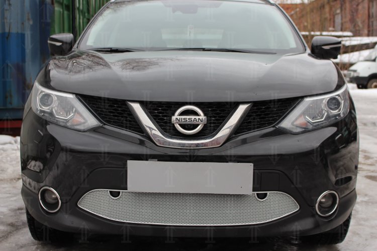 Сетка защитная в бампер Premium хром Strelka Nissan Qashqai 2014-2019 no.6522