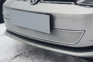 Сетка защитная в бампер Premium хром Strelka Volkswagen Golf VII 2013-2019 ― Auto-Clover