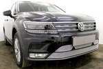 Сетка защитная в бампер Premium хром Strelka Volkswagen Tiguan II 2016-2019