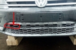 Сетка защитная в бампер Premium хром Strelka Volkswagen Tiguan II 2016-2019