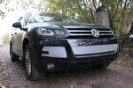 Сетка защитная в бампер Premium хром Strelka Volkswagen Touareg II 2010-2018