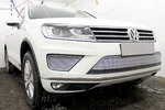 Сетка защитная в бампер Premium хром Strelka Volkswagen Touareg II 2010-2018