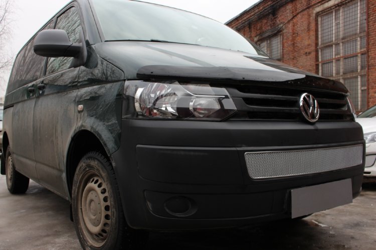Сетка защитная в бампер Premium хром Strelka Volkswagen Transporter T5 2003-2015 no.6634