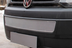 Сетка защитная в бампер Premium хром Strelka Volkswagen Transporter T5 2003-2015 ― Auto-Clover