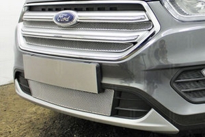 Сетка защитная в бампер Premium хром Strelka Ford Kuga II 2013-2019 ― Auto-Clover