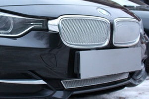 Сетка защитная в бампер Premium хром Strelka BMW 3 (F30) 2012-2019 ― Auto-Clover