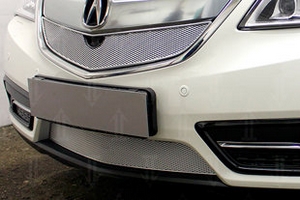 Сетка защитная в бампер Premium хром Strelka Acura MDX 2014-2019 ― Auto-Clover