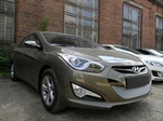 Сетка защитная в бампер Premium хром Strelka Hyundai i40 2011-2019