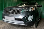 Сетка защитная в бампер Premium хром Strelka KIA Sorento Prime 2015-2019