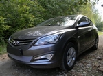 Сетка защитная в бампер Premium хром Strelka Hyundai Solaris 2011-2017