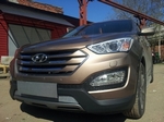 Сетка защитная в бампер Premium хром Strelka Hyundai Santa Fe 2012-2018