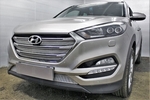 Сетка защитная в бампер Premium хром Strelka Hyundai Tucson 2015-2019