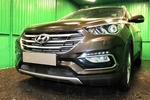 Сетка защитная в бампер (с датчиком ACC) Standart черный Strelka Hyundai Santa Fe 2012-2018