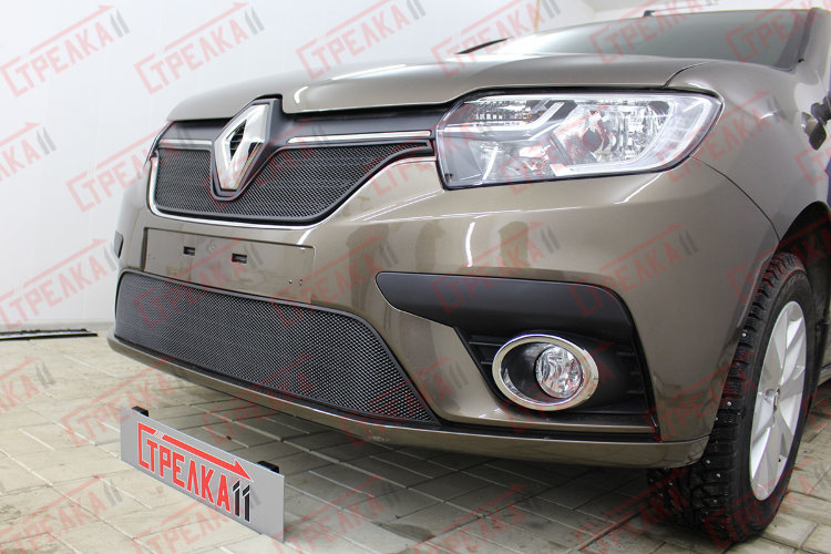 Сетка защитная в бампер Standart черный Strelka Renault Sandero 2012-2019 19264