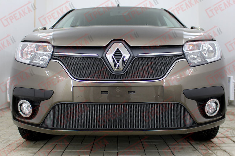 Сетка защитная в бампер Standart черный Strelka Renault Sandero 2012-2019 19264