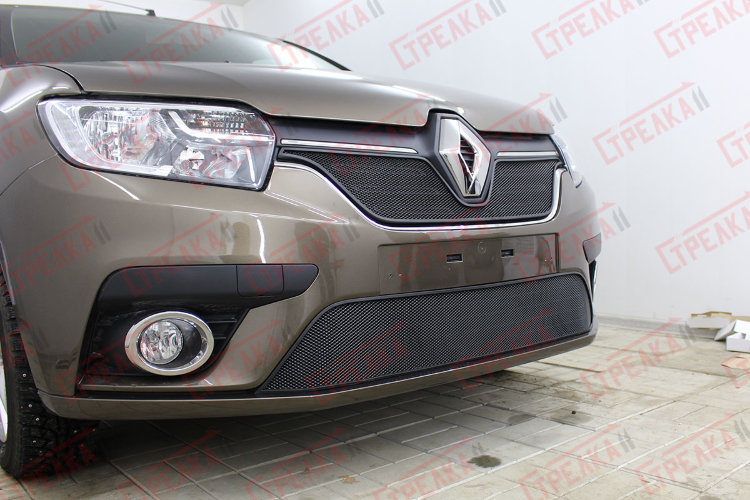 Сетка защитная в бампер Standart черный Strelka Renault Sandero 2012-2019 19264