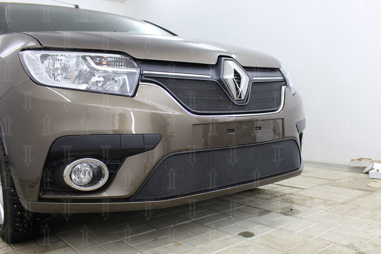 Сетка защитная в бампер Standart черный Strelka Renault Logan 2013-2019 19260