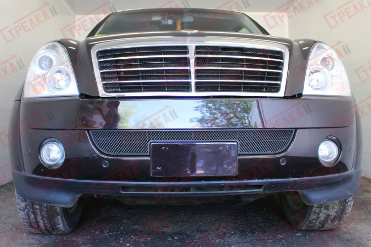 Сетка защитная в бампер Standart черный Strelka SsangYong Rexton 2001-2015 no.3360