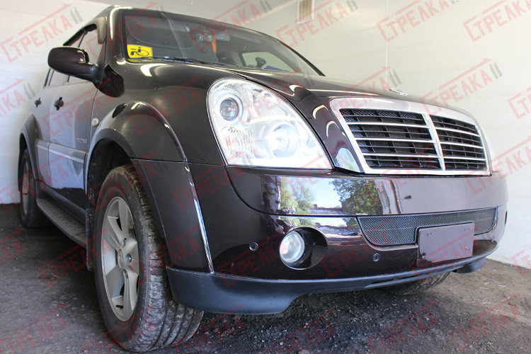 Сетка защитная в бампер Standart черный Strelka SsangYong Rexton 2001-2015 no.3360