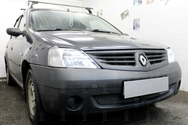 Сетка защитная в бампер Standart черный Strelka Renault Logan 2004-2012 no.3830
