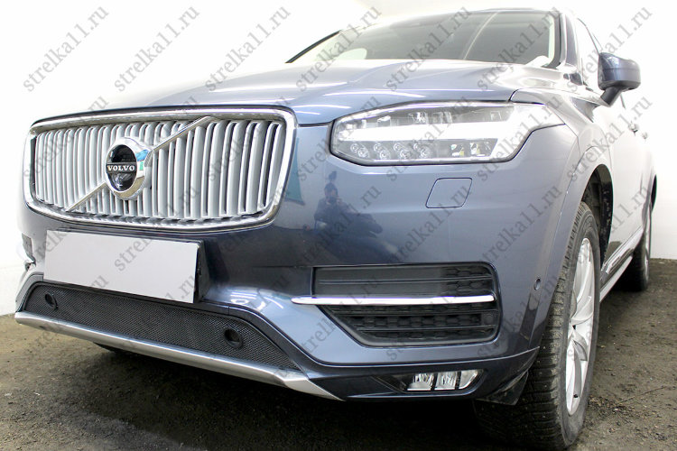 Сетка защитная в бампер Standart черный Strelka Volvo XC90 2015-2019 no.4793