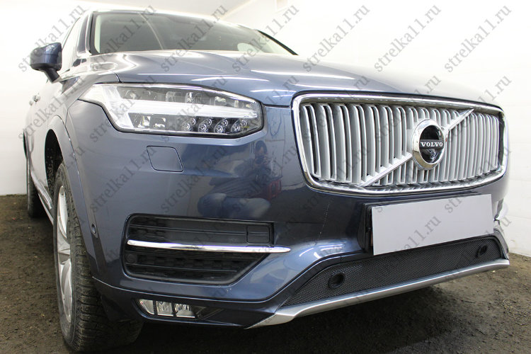 Сетка защитная в бампер Standart черный Strelka Volvo XC90 2015-2019 no.4793