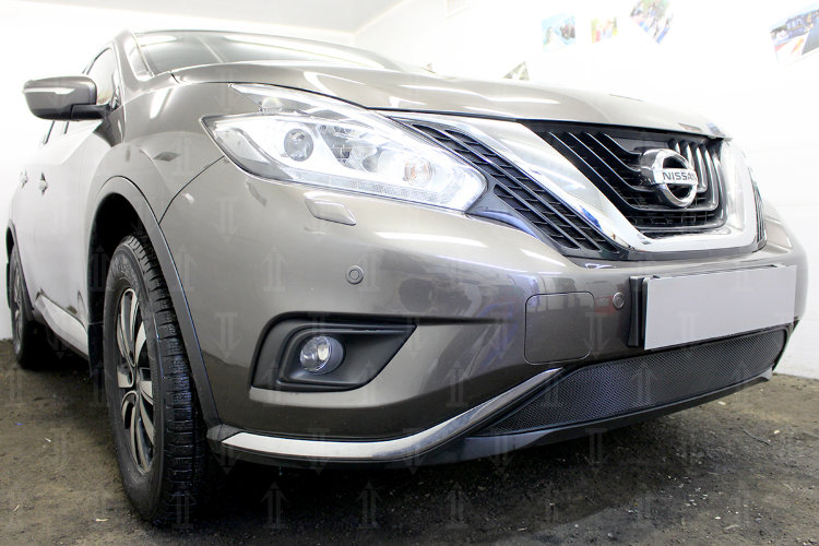 Сетка защитная в бампер Standart черный Strelka Nissan Murano (Z52) 2015-2019 no.4800