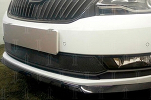 Сетка защитная в бампер Standart черный Strelka Skoda Rapid 2012-2019 ― Auto-Clover
