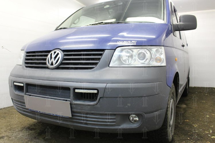 Сетка защитная в бампер Standart черный Strelka Volkswagen Transporter T5 2003-2015 no.5088