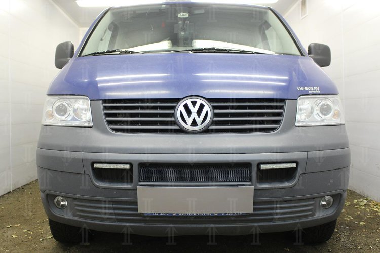 Сетка защитная в бампер Standart черный Strelka Volkswagen Transporter T5 2003-2015 no.5088