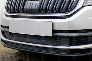 Сетка защитная в бампер Standart черный Strelka Skoda Kodiaq 2016-2019 ― Auto-Clover