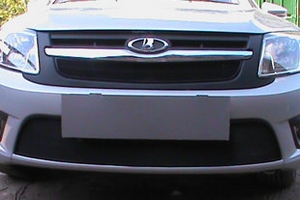 Сетка защитная в бампер Standart черный Strelka LADA Granta 2011-2019 ― Auto-Clover