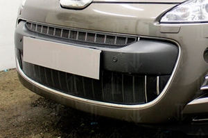 Сетка защитная в бампер Standart черный Strelka Peugeot 4007 2007-2019 ― Auto-Clover
