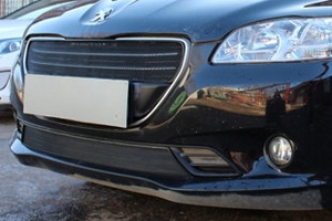 Сетка защитная в бампер Standart черный Strelka Peugeot 301 2012-2019 ― Auto-Clover