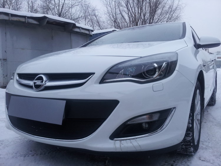 Сетка защитная в бампер Standart черный Strelka Opel Astra J 2009-2015 no.5906