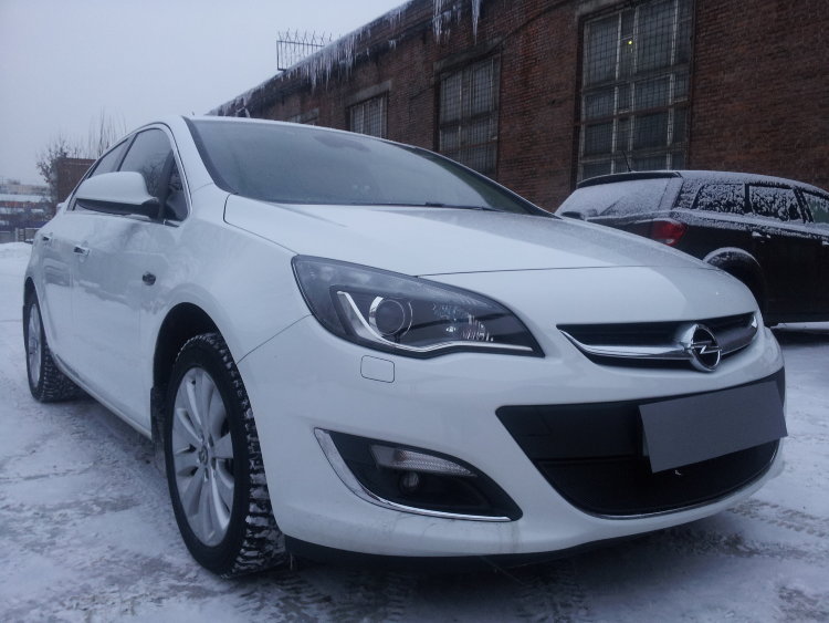Сетка защитная в бампер Standart черный Strelka Opel Astra J 2009-2015 no.5906