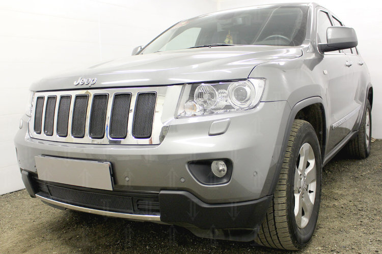 Сетка защитная в бампер Standart черный Strelka Jeep Grand Cherokee 2010-2019 no.5976