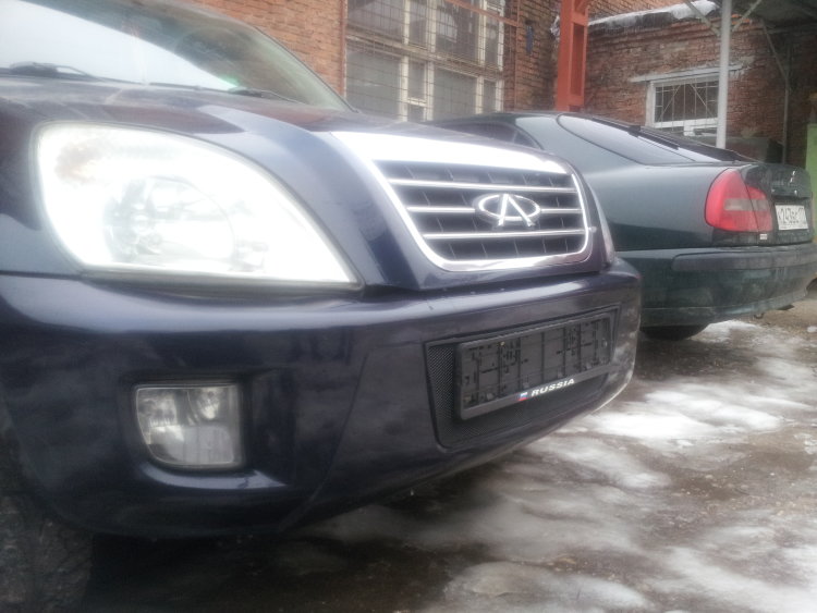 Сетка защитная в бампер Standart черный Strelka Chery Tiggo 2006-2014 no.6077